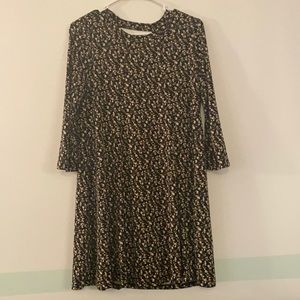 BCBGeneration Black & Floral Spring Dress Size Small